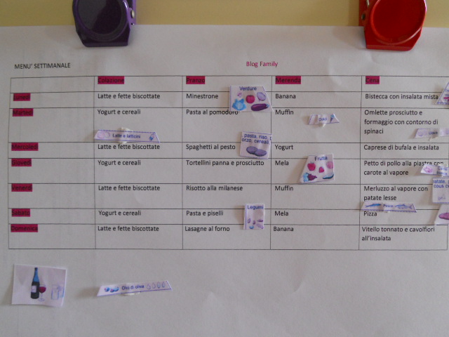Menu Settimanale Pdf Blog Family